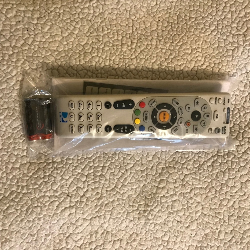 DirecTV RC65 Universal Remote Control White Replacement with Batteries Manual